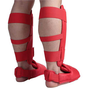 Conception et logo personnalisés Services OEM Cuir PU véritable Entraînement Boxe Protection complète Protège-tibias - Product Image 3