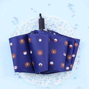 Ombrello Pieghevole Minimalista 5 Volte in Nylon Rinforzato, Parasole da Viaggio Pieghevole in Tre Sezioni, Design Tascabile Salvaspazio - Product Image 6