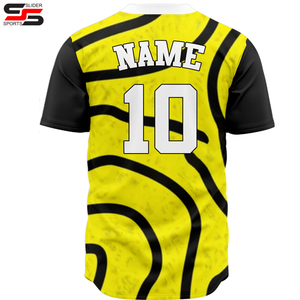 Maillot de baseball sport imprimé à séchage rapide OEM, maillots de baseball rouges pour hommes avec design américain, design personnalisé, maillot de softball unisexe - Product Image 2