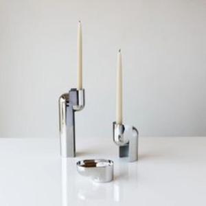 Bougeoir en acier inoxydable de qualité supérieure avec design antique et détails artisanaux pour la décoration de la maison et du mariage - Product Image 5