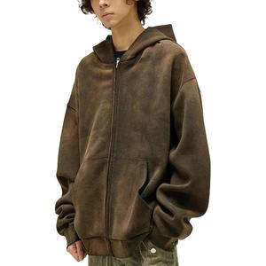 Nuevo diseño superventas hombres sudaderas con capucha lavado ácido sudaderas con capucha bajo MOQ venta al por mayor hombres lavado ácido sudaderas con capucha para la venta - Product Image 1