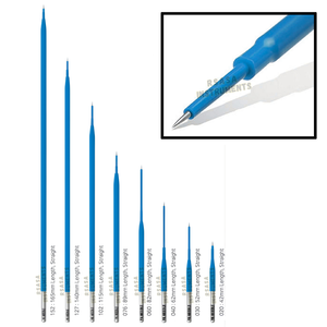 Électrodes d'aiguilles de micro-dissection Colorado en tungstène bleu à pointes droites et affûtées, diamètre de tige de 2,4 mm, prix d'usine en gros - Product Image 1