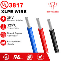 UL3817 XLPE-Kabel 3000V Hitzebeständig 125°C Halogenfreies Kabel 10AWG 12AWG 14AWG 16AWG Energiespeichersystem-Kabel