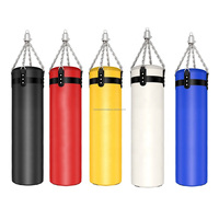 Sac de frappe en cuir robuste avec rembourrage en coton EPE et sable, 2 kg, hauteur réglable, pour entraînement de boxe et fitness, haute résilience