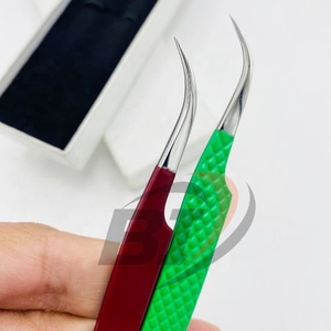 แหนบขนตาปลอมปลายแหลมทำจากสแตนเลสมืออาชีพด้ามจับแข็งแรงปรับแต่งโลโก้ได้ตามต้องการความสวยงามสูง - Product Image 4