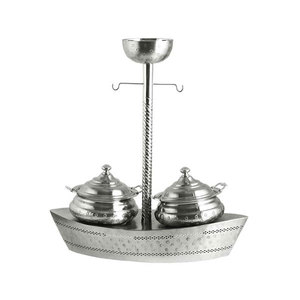 Calidad superior Nuevo diseñador antiguo Servicio de comida Plato de frotamiento de metal Calentador de comida de buffet para restaurante de boda Precio al por mayor - Product Image 2
