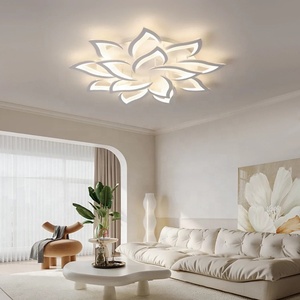 Lampu langit-langit atmosfer sederhana, lampu penerangan rumah modern pintar led tiga warna untuk kamar tidur - Product Image 3