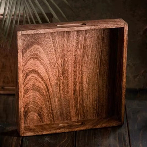 Plateau de service de mariage en bois unique de qualité naturelle pour Table à manger Vaisselle de cuisine Décoration intérieure Assiette à vaisselle artisanale - Product Image 3