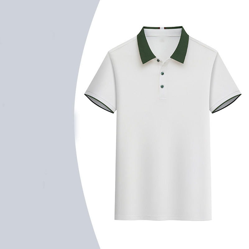 ผ้าฝ้าย220g PIQUE ปกสีดำสีขาว