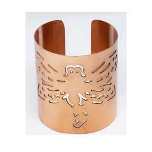2 Week Indian Heavy Navratri city festival cuff Thickness 10mm for Women Handmade <b>Bracelet</b> Made of <b>Copper</b> - Product Image 2