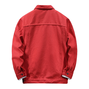 บริการ OEM ราคาถูก เสื้อแจ็คเก็ตยีนส์ผู้ชาย ออกแบบเองได้ ปกเสื้อพับได้ แจ็คเก็ตยีนส์ทรงทันสมัยสำหรับผู้ชาย จากบังกลาเทศ - Product Image 6