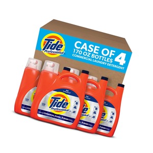 Para Tide, detergente líquido profesional para ropa, paquete de 170 Floz X 4, uso comercial, 129 cargas por botella para servicios de lavandería - Product Image 3