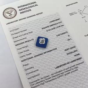 Haute demande taille coeur princesse coupe 3.02 Ct D couleur blanc lâche CVD HPHT diamant cultivé en laboratoire pour certifié pour la fabrication de bijoux - Product Image 4