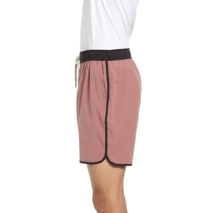 High Quality Solid Color Men's Casual Shorts Breathable Eco-Friendly Sublimation <b>Transfer</b> Print Vintage Style - Product Image 5