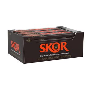 SKOR Crisp Butter Toffee and Chocolate Candy <b>Bars</b>, 1.4 oz (18 Count) - Product Image 3