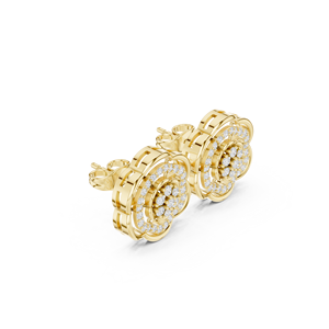 Precio al por mayor, joyería fina de alta calidad, pendientes de diamantes de moissanita de Plata de Ley 925, pendiente de tuerca de corte princesa - Product Image 4