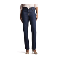 Pantalones Vaqueros de Mujer Personalizados, Corte Recto, Cintura Media, Ajuste Regular, Transpirables, Ecológicos, Color Oscuro, Secado Rápido, con Remaches