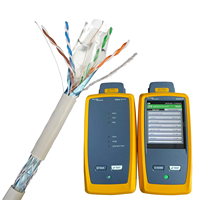 Câble réseau SFTP Cat6 4 paires avec séparateur croisé, câble LAN double blindage pour câblage réseau Gigabit intérieur