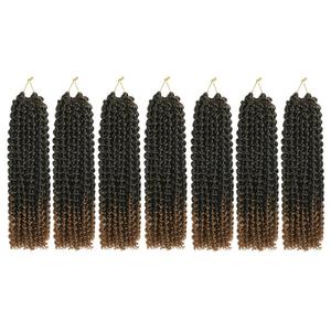 24 pollici Passion Twist Hair 7 confezioni Wave d'acqua uncinetto Pre-loop per Extension per capelli accessori - Product Image 1
