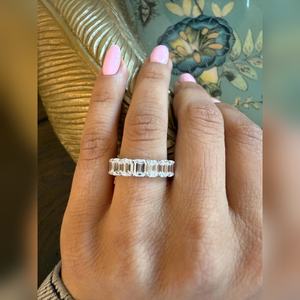 Fabricant en gros de diamants de laboratoire de qualité VVS2, taille émeraude, 5,50 carats, alliance éternelle, fournisseur en gros, expédition mondiale, prix d'usine - Product Image 2