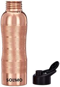 Bouteille en cuivre finition martelée élégante conception durable assure une eau pure détoxifie naturellement le corps soutient le bien-être - Product Image 4