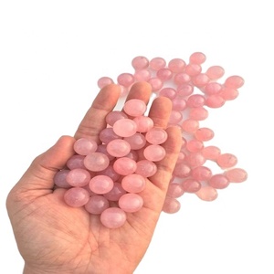 Sphère de cristal de quartz rose naturel poli, pierre de guérison - Product Image 1