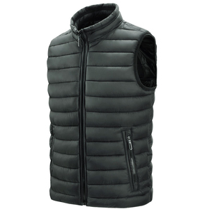 Chaleco Acolchado de Invierno para Hombre, Diseño Nuevo, Personalizado, Ligero, de Spandex/Poliéster, Sin Mangas, Cálido, Impermeable, Reversible, Informal - Product Image 6