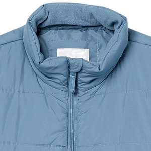 Chaleco acolchado de invierno informal de talla grande para hombre, logotipo personalizado, suave, poliéster, algodón, nailon, estampado, cremallera, ropa exterior, resistente al viento, transpirable - Product Image 5