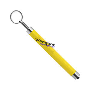 Herramienta de examen oral profesional Espejo de boca dental con luz LED brillante, mango azul Extraíble #4 & #5 Espejos Manual - Product Image 5