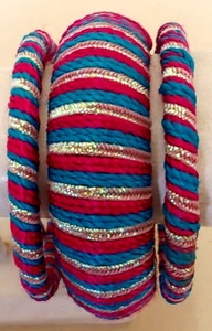 Pulseras de Moda, Pulsera Natural Elegante con Diseño de Rayas, Multicolor, Hecha a Mano - Product Image 6