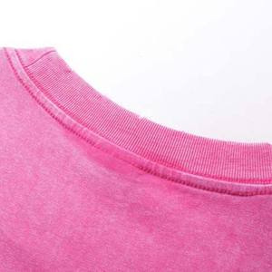 Venta al por mayor personalizado peso pesado 180g algodón Hip Hop Oversize camiseta para hombres Drop Shoulder High Street ácido lavado diseño - Product Image 2