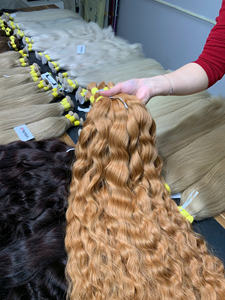 Extensiones de Cabello Humano Virgen Vietnamita, Ondulado Marrón Natural, de Alta Calidad, Super Double Drawn, al por Mayor - Product Image 3