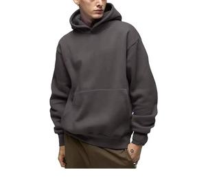 Jersey de mezcla de algodón de talla grande para hombre, Sudadera con capucha bordada de gran tamaño con logotipo personalizado básico - Product Image 2