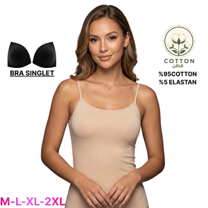 Camisola sin costuras para mujer, con tirantes finos, tipo bralette, de algodón tejido, con almohadillas en el pecho, color liso. - Product Image 4