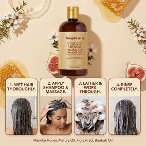 Champú Hidratante para el Cabello con Miel de Manuka, Aceite de Mafura y Manteca de Karité para Cabello Seco, Dañado, Rizado, Ondulado y Peinado con Calor - Product Image 6