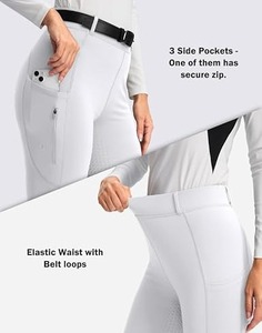 2024 nouveau Design siège complet coton/Polyester quatre voies Stretch respirant équitation femmes équestre Leggings culotte Jodhpur - Product Image 5