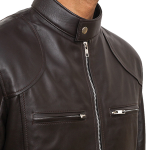 Custom Logo Full Sleeve 2026 Latest Design <b>Men</b> <b>Leather</b> <b>Jacket</b> Available for Casual Wear in Low Prices <b>Leather</b> <b>Jacket</b> - Product Image 3