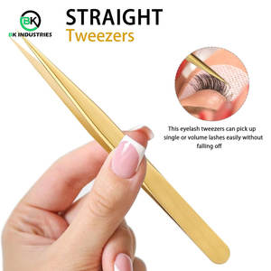 Pinzas de Precisión para Pestañas de Volumen, Pinzas Curvas para una Fácil Aplicación de Pestañas - Product Image 3