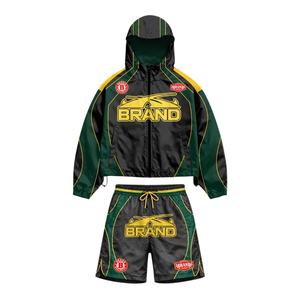 Ensemble 2 pièces unisexe 2026 : Survêtement léger en nylon à capuche, coupe-vent streetwear d'été - Product Image 2