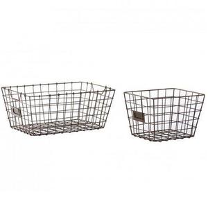 Modern Metal Wire Storage Organizer Basket <b>Vintage</b> Home and <b>Kitchen</b> Container for Laundry Bathroom Storage Baskets - Product Image 6