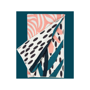 Design de golf abstrait motif numérique 100% coton torchon de cuisine brodé séchage rapide durable inde quantité minimale de commande 100 marque privée OEM - Product Image 6