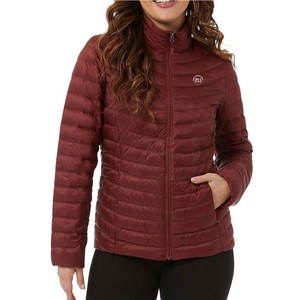 Veste matelassée pour femme, coupe ajustée, fabriquée par des professionnels, avec col montant, respirante, légère, grande taille, pour une utilisation en extérieur en hiver - Product Image 1