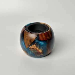 Quemador de Incienso Elegante de Cerámica Ecológica con Acabado Brillante, Diseño de Madera y Recipiente Interior Desmontable para Incienso Americano Aromático - Product Image 6