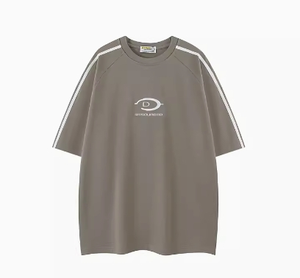 เสื้อยืดแขนสั้นผู้ชายผ้าฝ้ายคุณภาพสูง คอกลม แห้งเร็ว สไตล์ลำลอง สีแดง สำหรับฤดูร้อน - Product Image 3