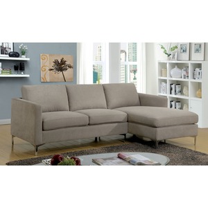 SFL68007 L-Shaped Three Seat Corner <b>Sofa</b> Upholstered Home Furniture for Living Rooms & Apartments Chenille <b>Cover</b> Sponge Filling - Product Image 2