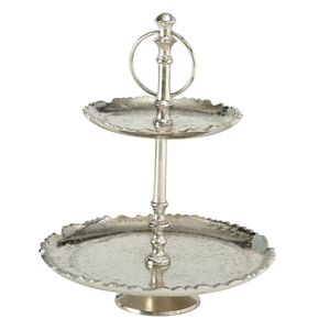 Base Redonda para Pastel de Madera y Metal de Diseño Moderno para Decoración de Bodas y Cumpleaños, Base para Pastel, Exhibidores Naturales - Product Image 2