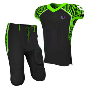 Uniforme de Fútbol Americano Cómodo, Logotipo y Nombres Personalizados, Corto, Transpirable, Hecho de Tela de Spandex/Poliéster, Colores Personalizados - Product Image 2