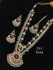 Luxurious <b>Kundan</b> Moissanite Fashion <b>Jewelry</b> Set for Brides' Weddings Engagements Parties Anniversaries - Product Image 3