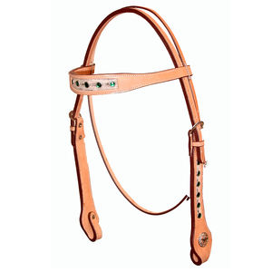 ชุดขี่ม้าแบบตะวันตกออกแบบโลโก้ได้ตามต้องการชุดฝึกแบบปรับได้ชุดบังเหียนม้าทำจากหนังแท้ - Product Image 1