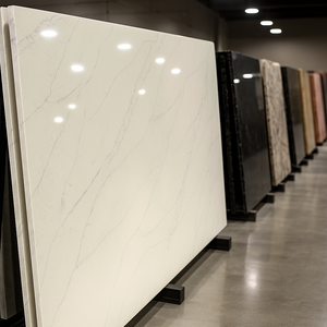 Panel de Pared de Cuarzo Venato Superior de Diseño Moderno, 20mm/30mm, Cortado a Medida, Ignífugo e Impermeable para Aplicaciones Decorativas en Pisos - Product Image 6